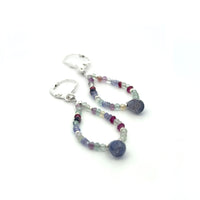 Iolite & Fluorite Drop Earrings