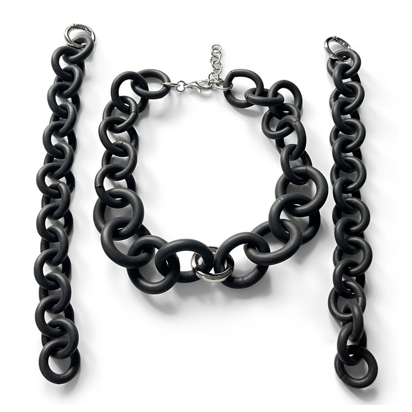 Orange Quartz Convertible Rubber Necklace