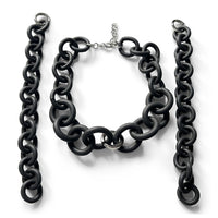 Orange Quartz Convertible Rubber Necklace