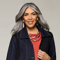 Silver Cascade of Textures Necklace
