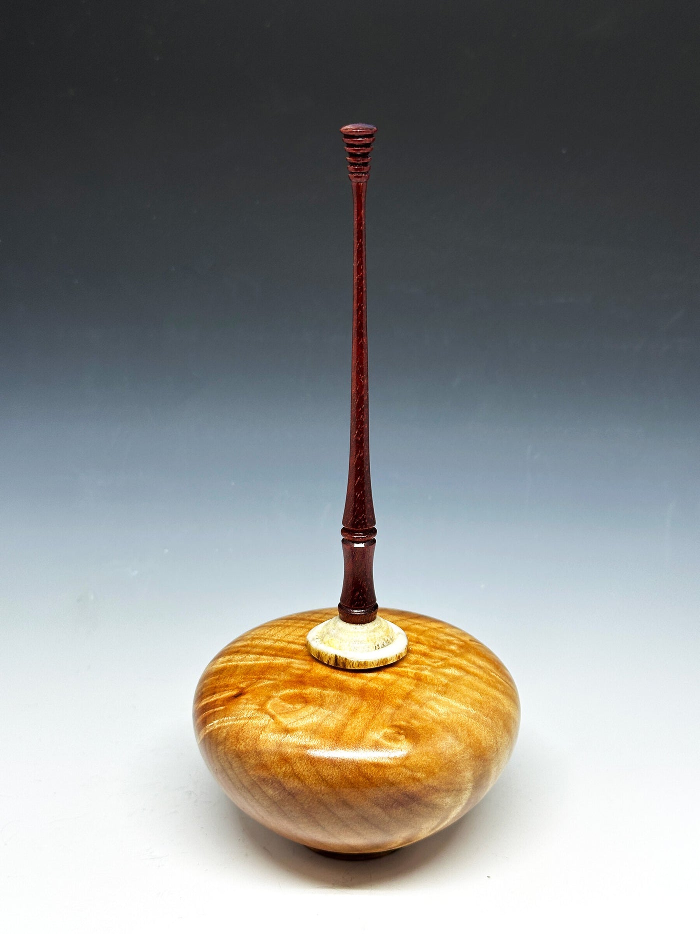Curly Maple Lidded Vessel | Photo by John M. Russell