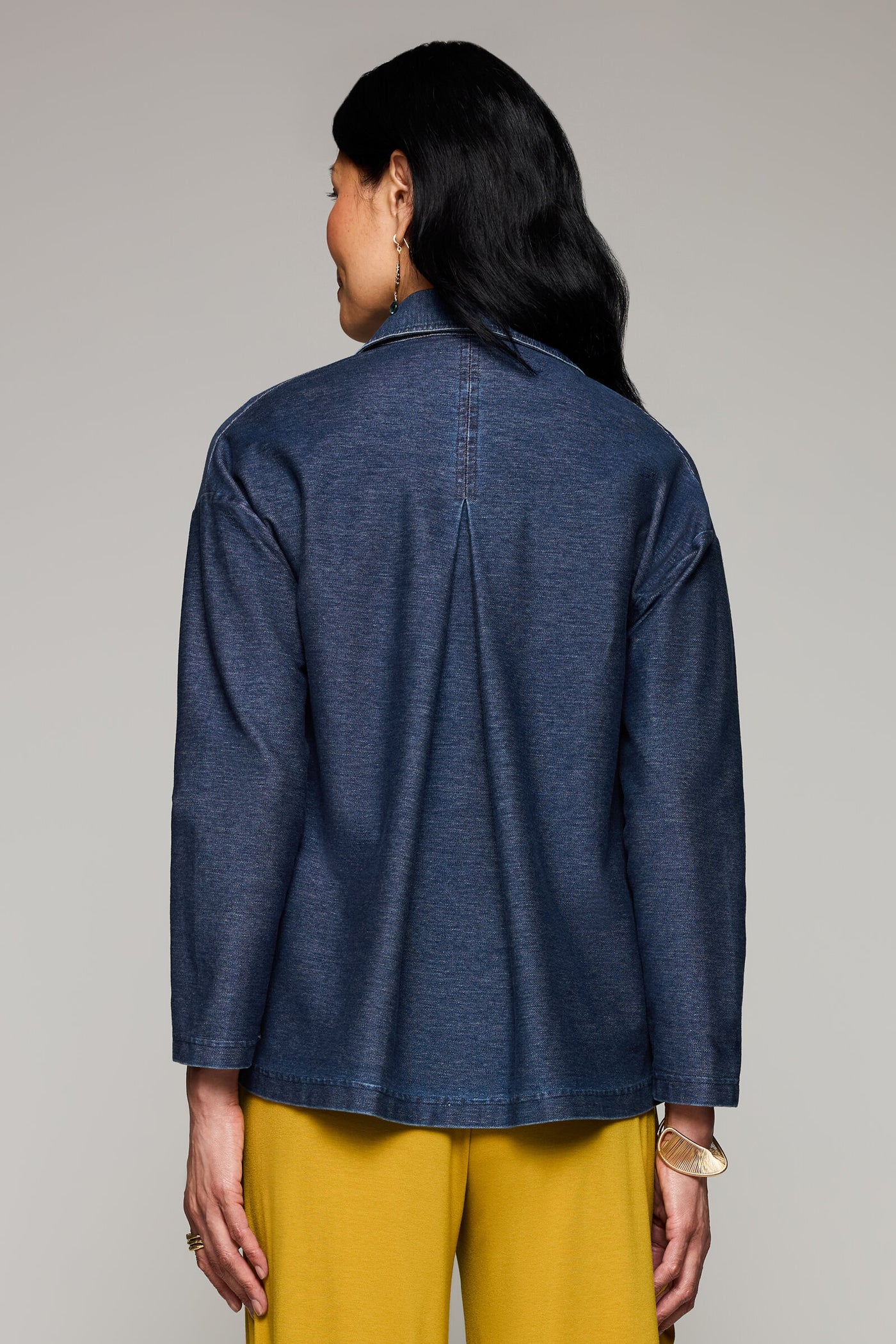 Dream Knit Denim Elliptical Jacket