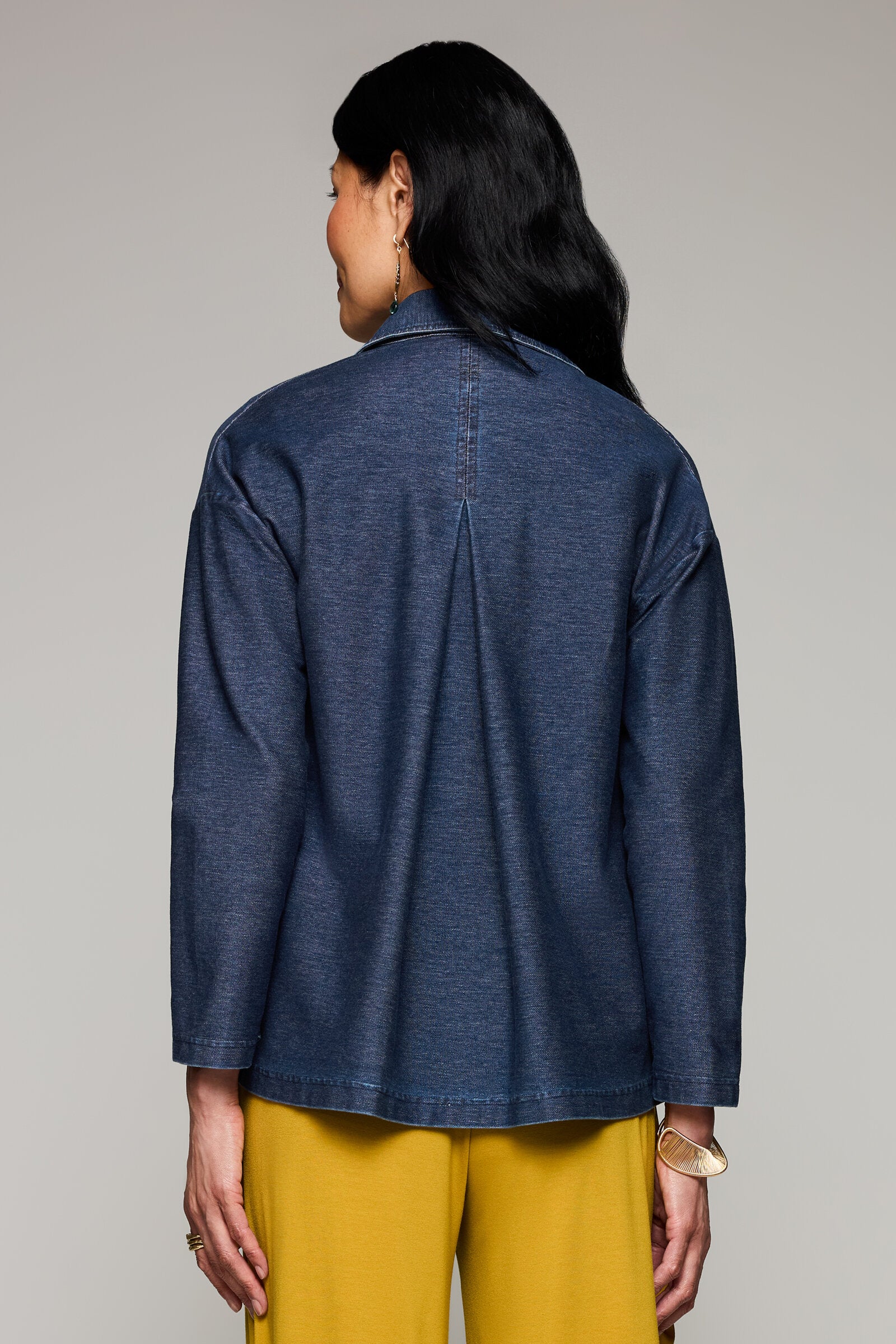 Dream Knit Denim Elliptical Jacket