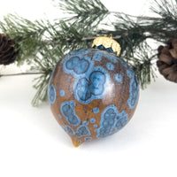 Crystalline Bauble Ornament, Nickel Sorbet