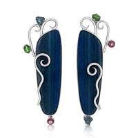 Midnight Opal Garden Earrings