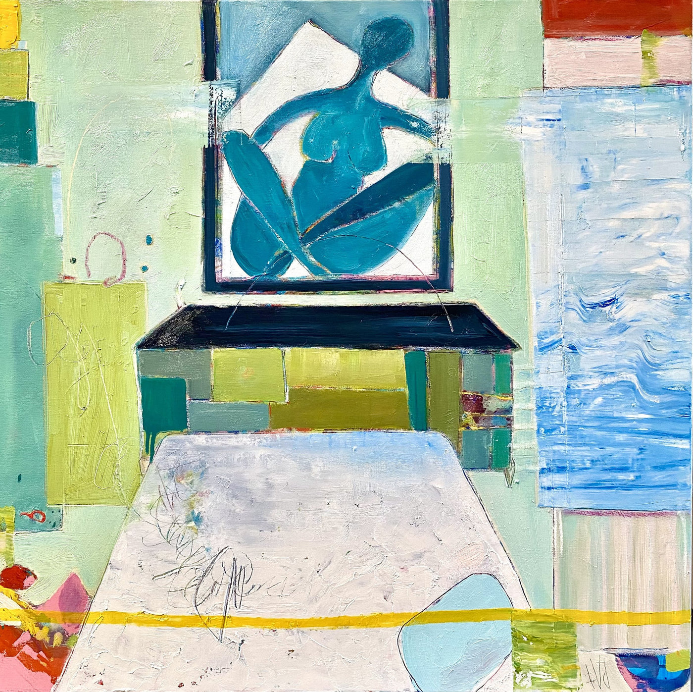 Light Blue Pillow