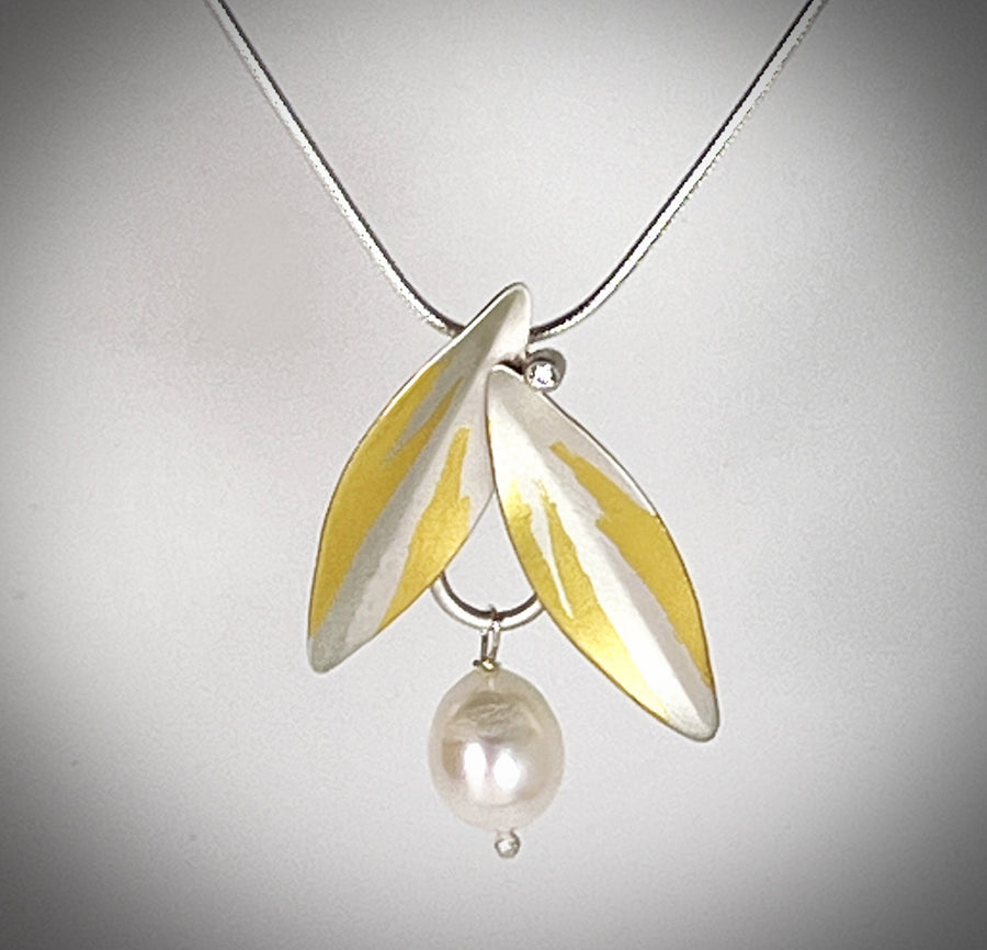 Folded Petal Pendant