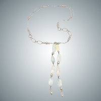 Pastel Quartz and Sterling Silver Necklace