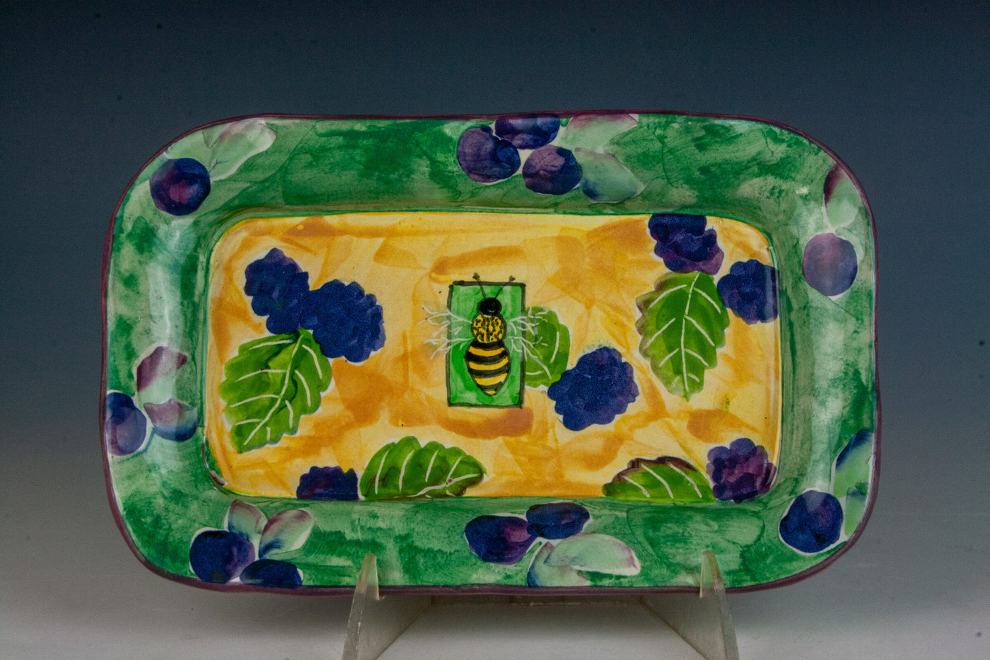 Blackberry Bee Butter Dish