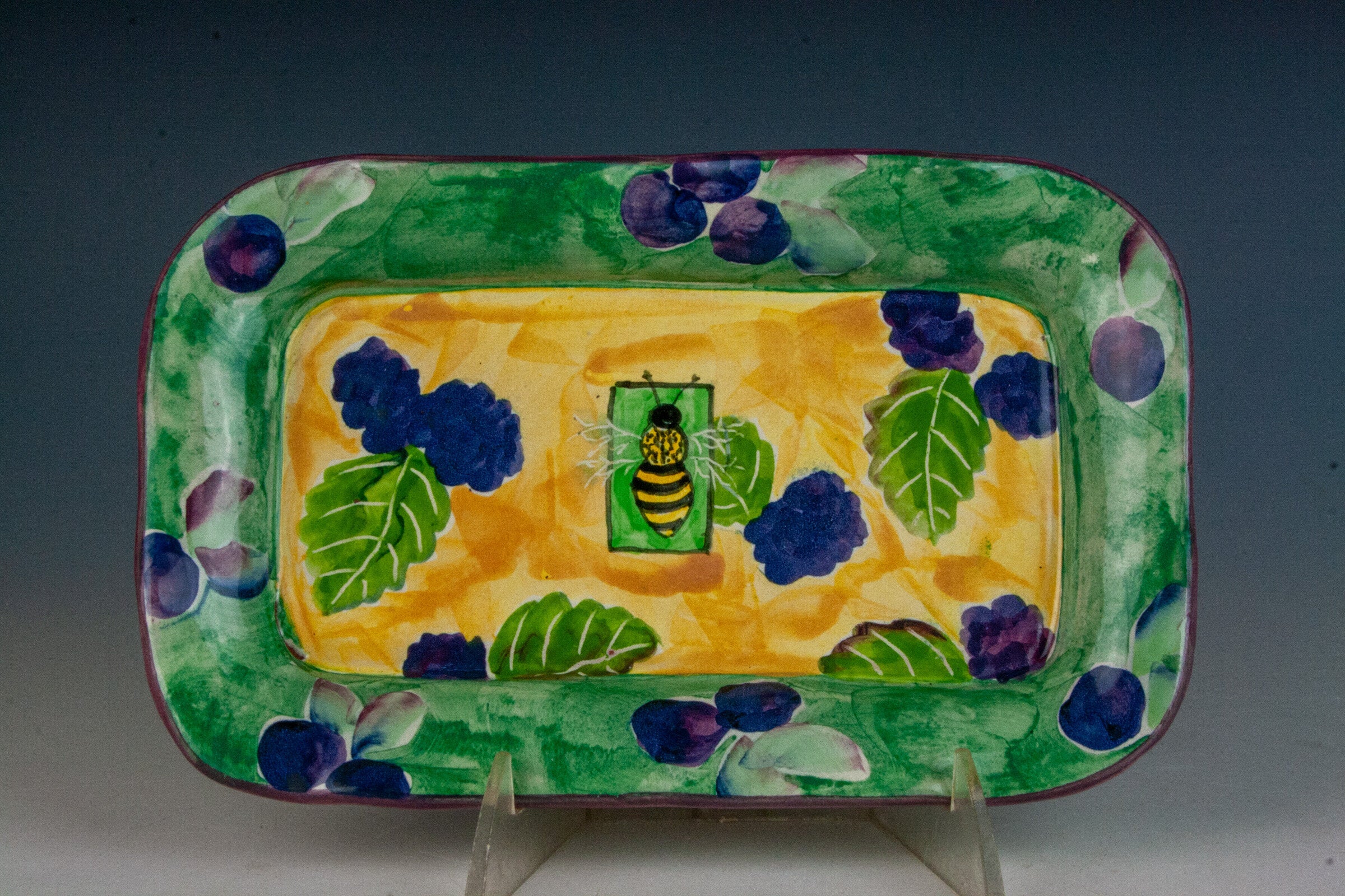 Blackberry Bee Butter Dish