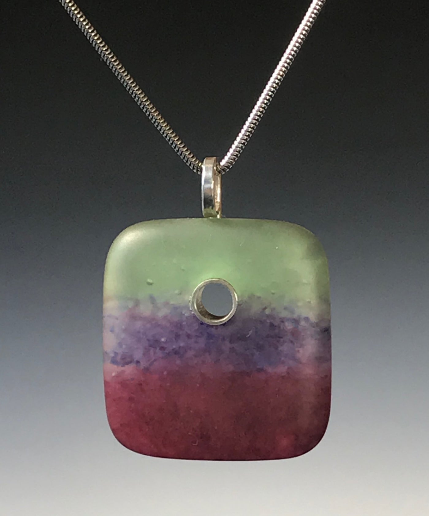 Square Landscape Necklace