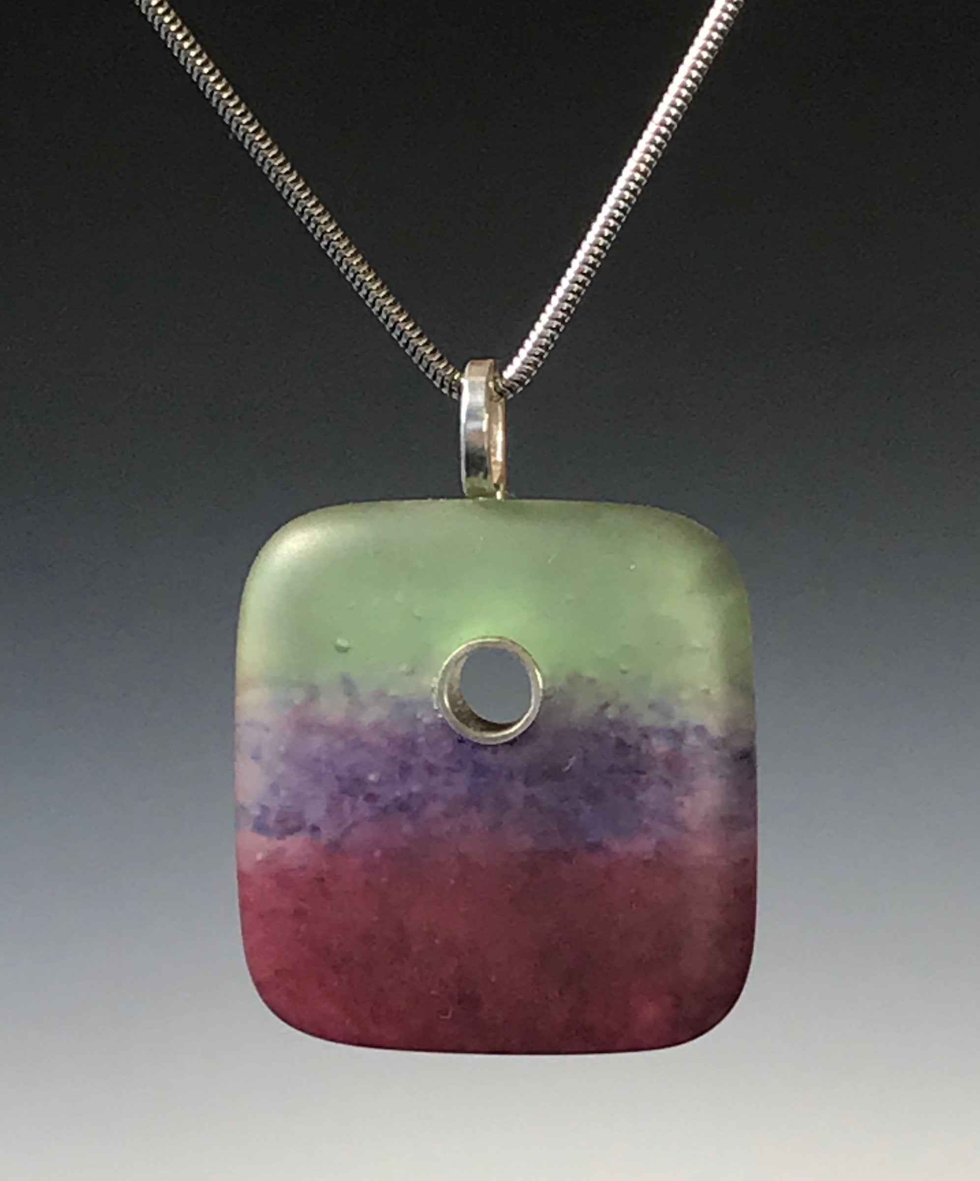 Square Landscape Necklace