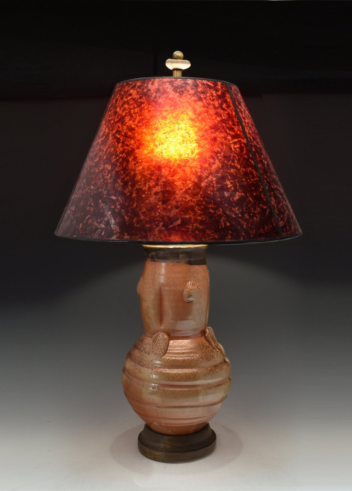 Handmade, Wheel Thrown Stoneware Lamp 56