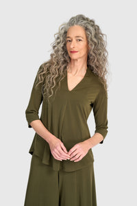 Essential Slinky V-neck Top