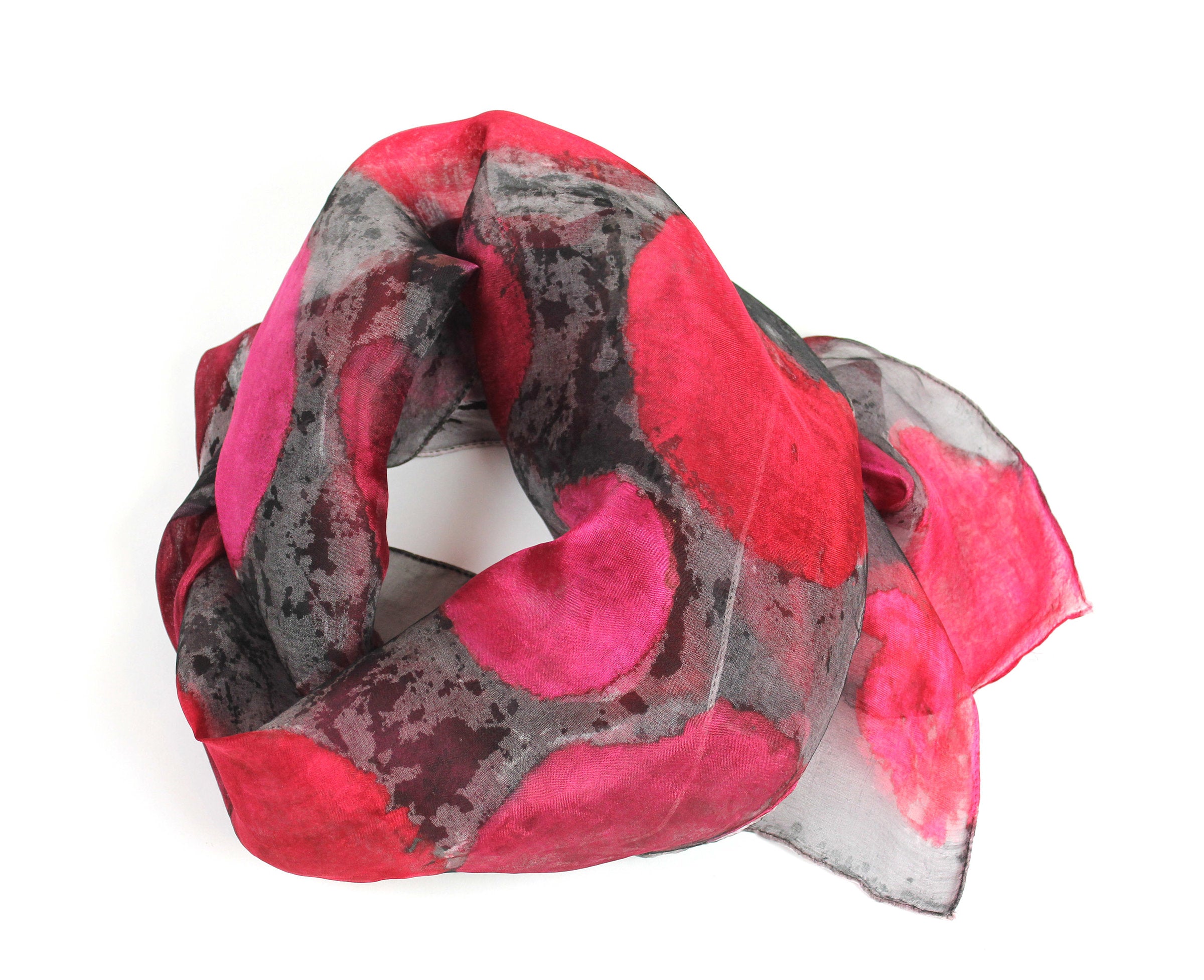 Hand Painted Project Scarf
