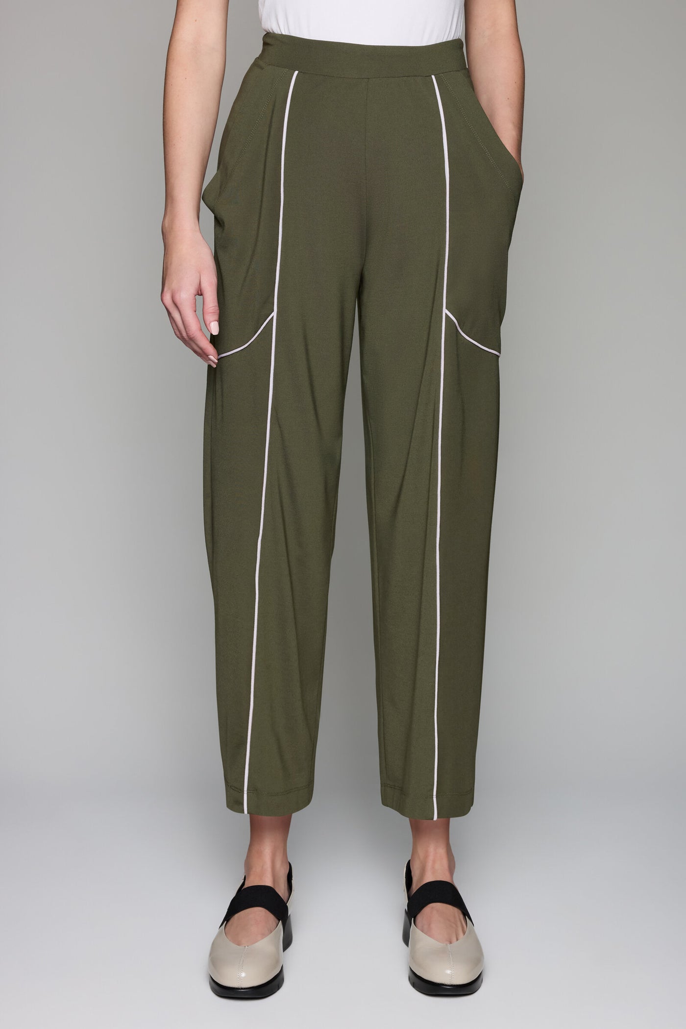 Contrast Stitch Jersey Pant