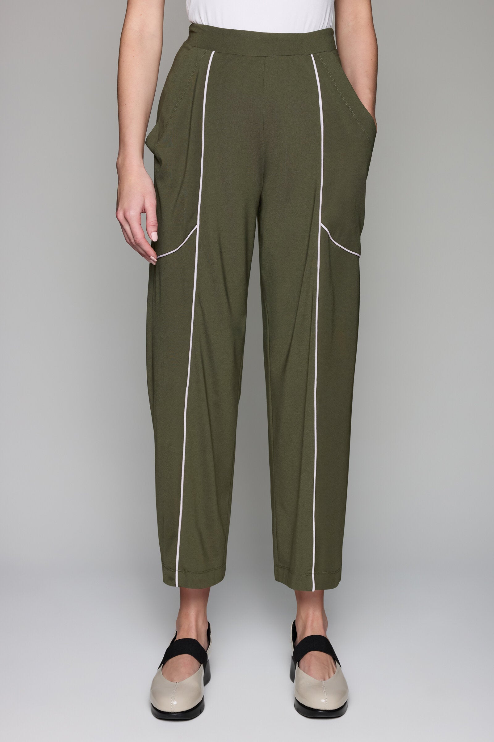 Contrast Stitch Jersey Pant