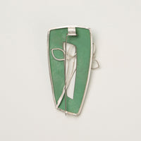 Aqua Sprouts Brooch & Pendant