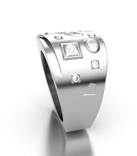 Wide Multi Diamond Ring