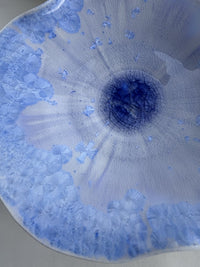 Carved Rim Crystalline Wall Bowls, Set of Four