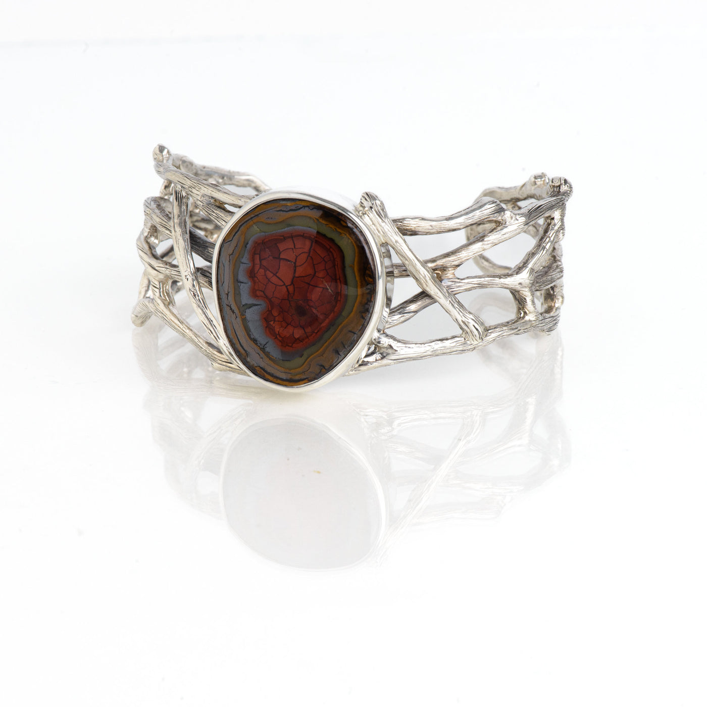 Rare Australian Opal Twig Cuff