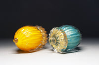 left to right: yellow, azure