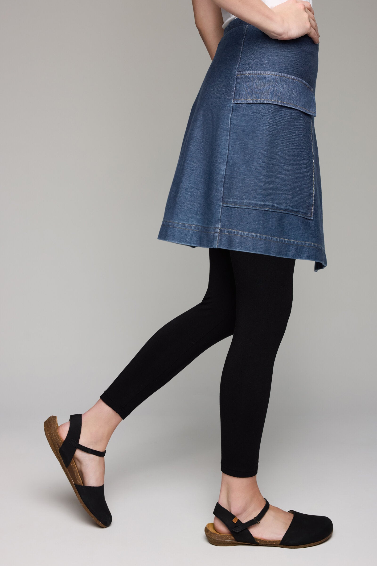Dream Knit Denim Wrap Leggings