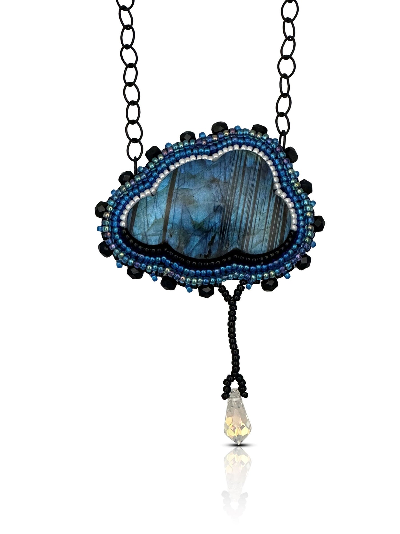 Blue Labradorite Cloud Pendant