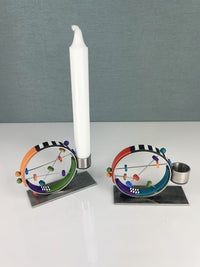 Circle Circle Candleholders Pair