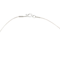 Hook Clasp with bright sterling silver chain