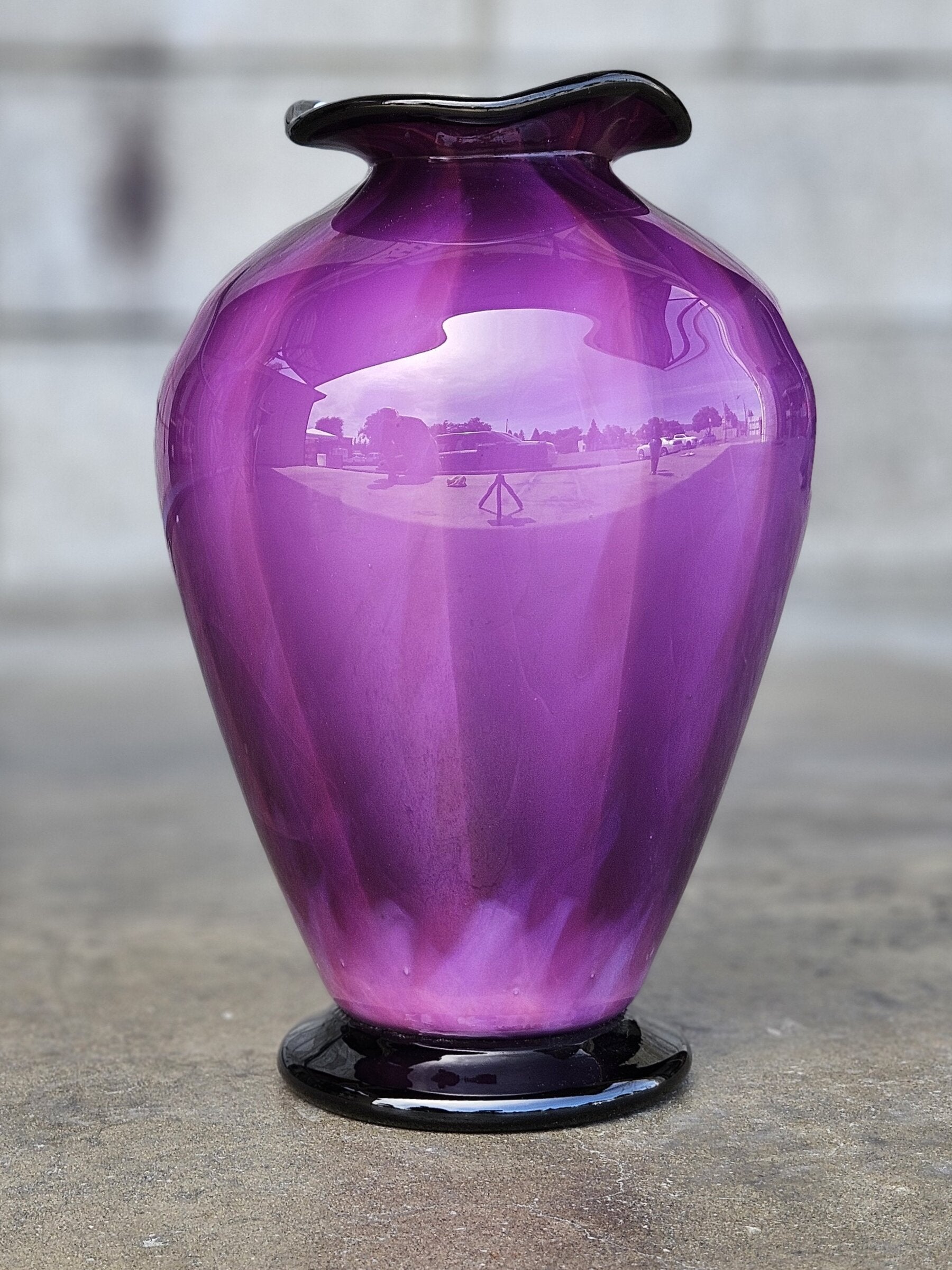 Purple Overlay Urn
