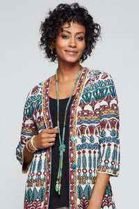 Turquoise Bead Crochet Lariat