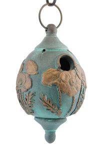 Poppy Verdigris Birdhouse