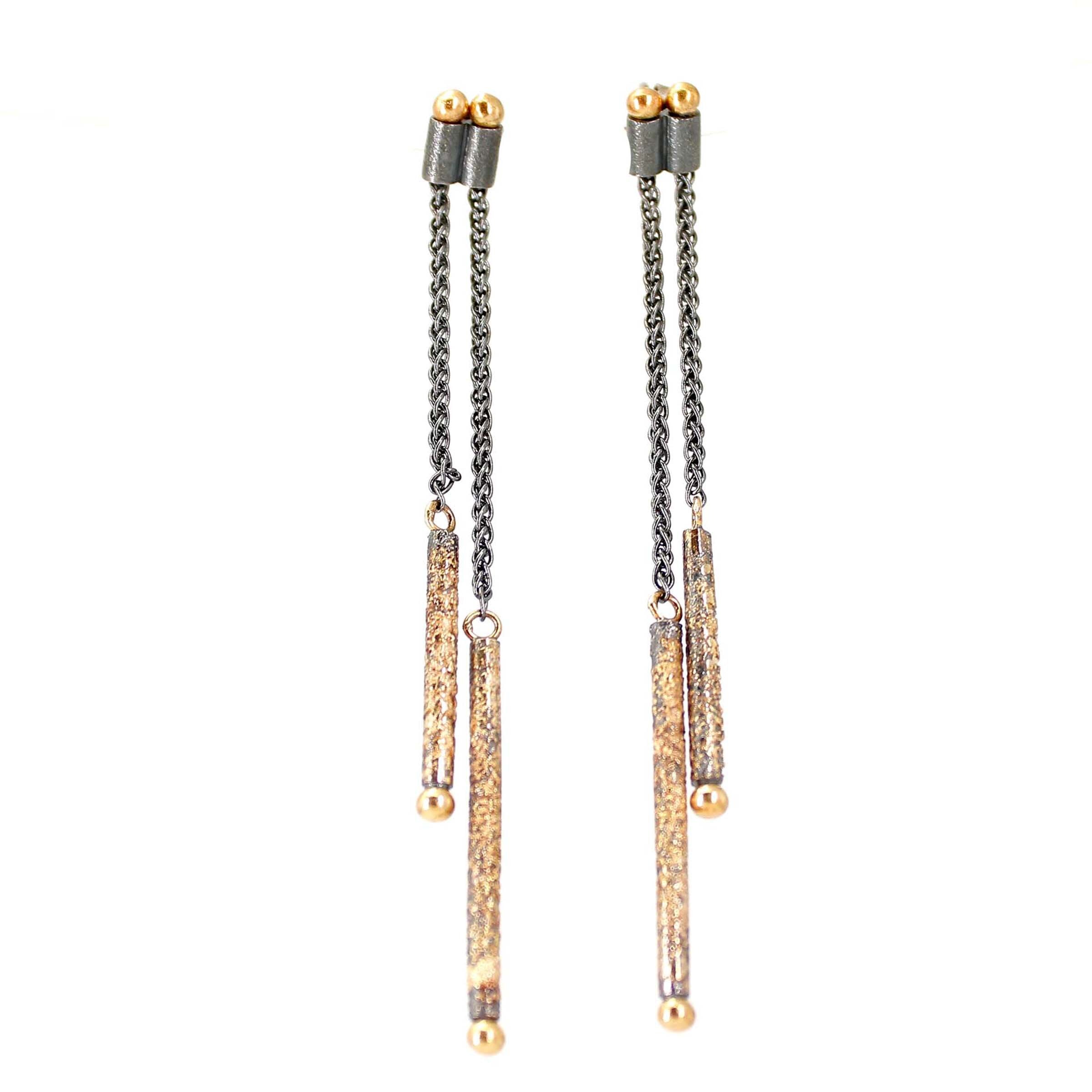 Gold Dust Chain Earrings