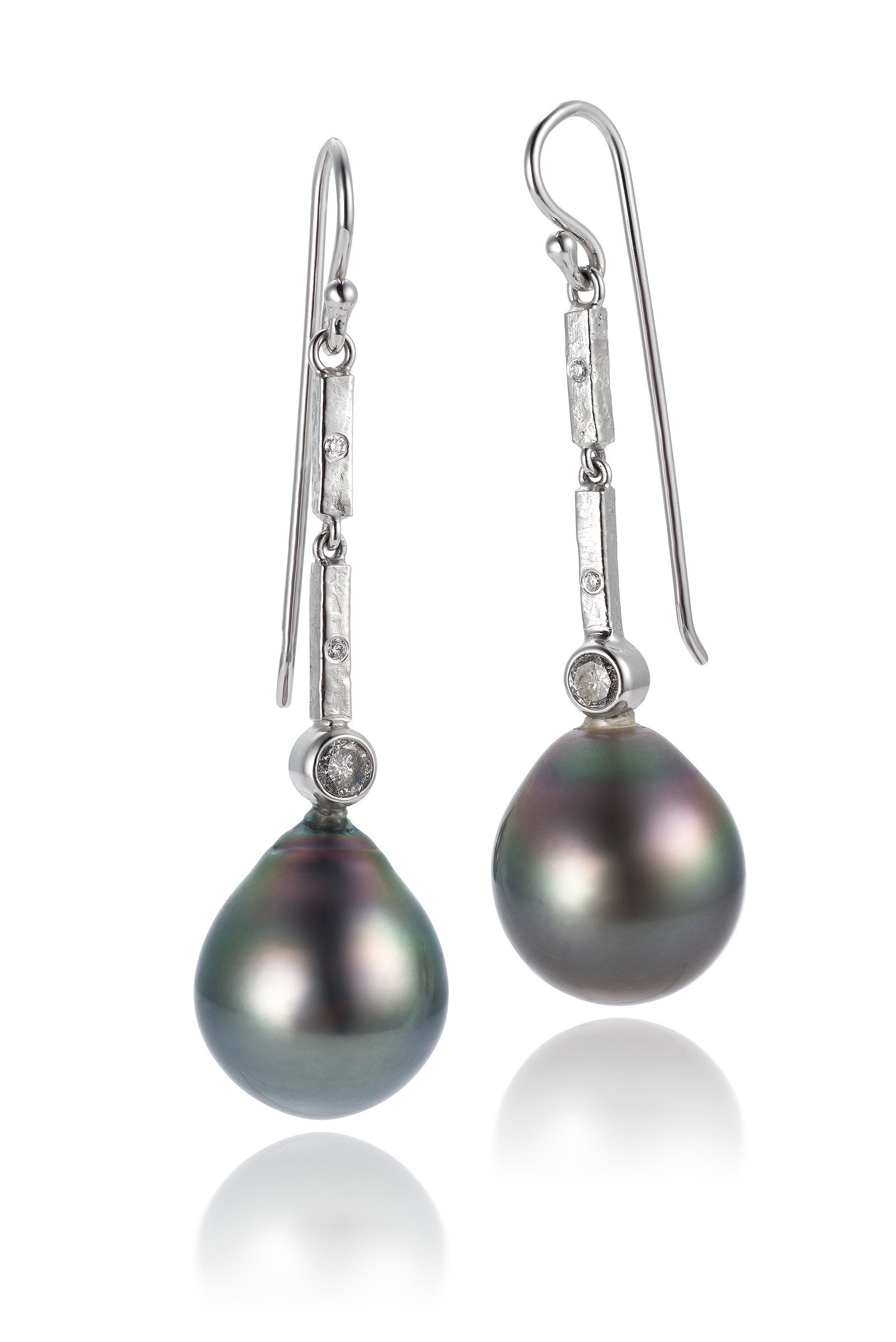 Long Tahitian Baroque Pearl Earrings