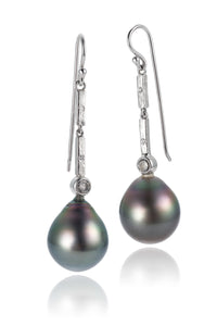 Long Tahitian Baroque Pearl Earrings
