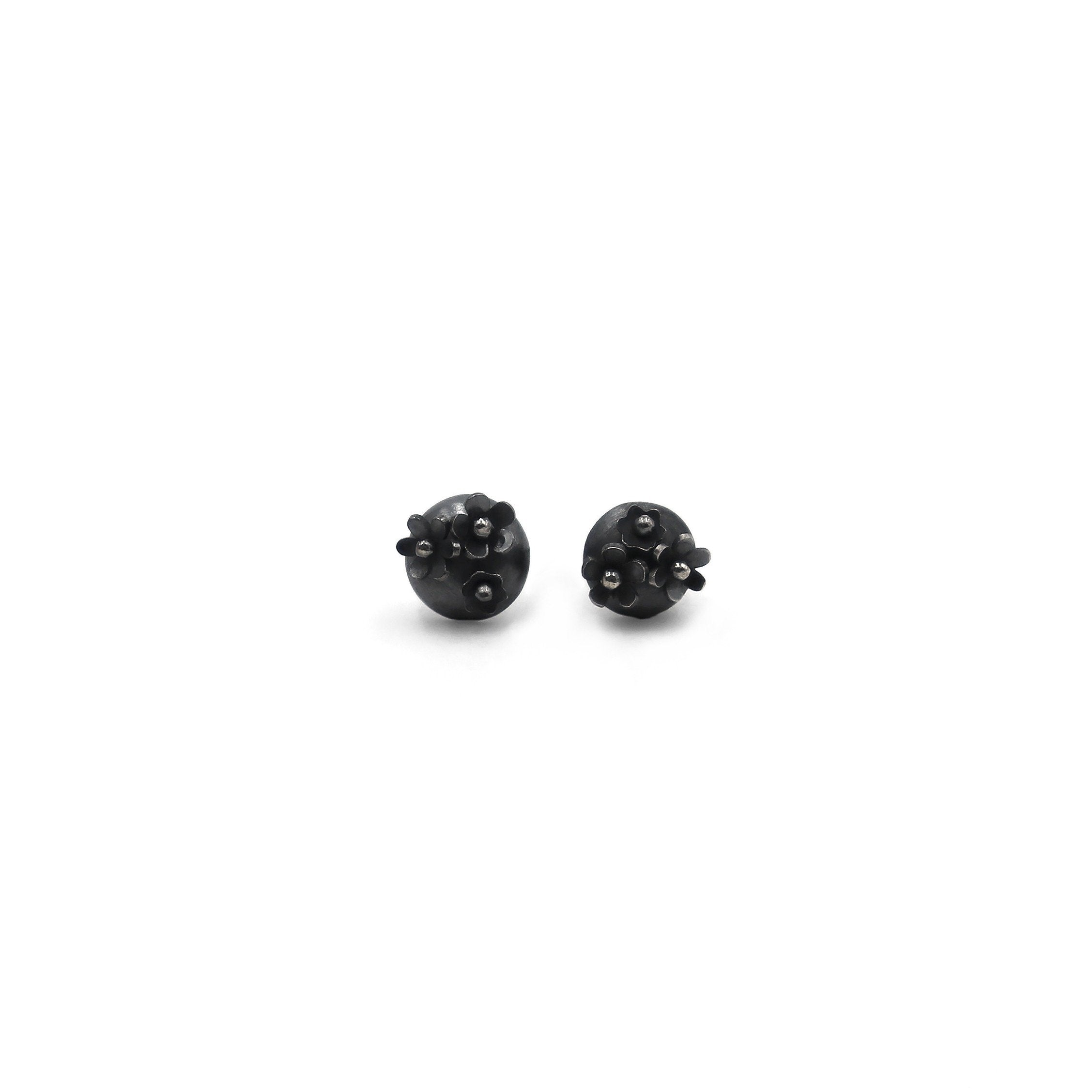 Petite Flower Button Studs
