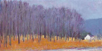 Blue Trees at Roadside