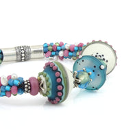 A Touch of Teal & Raspberry Bracelet