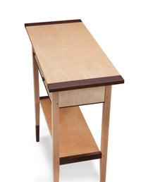 Tiger Maple Two Drawer Hall Table
