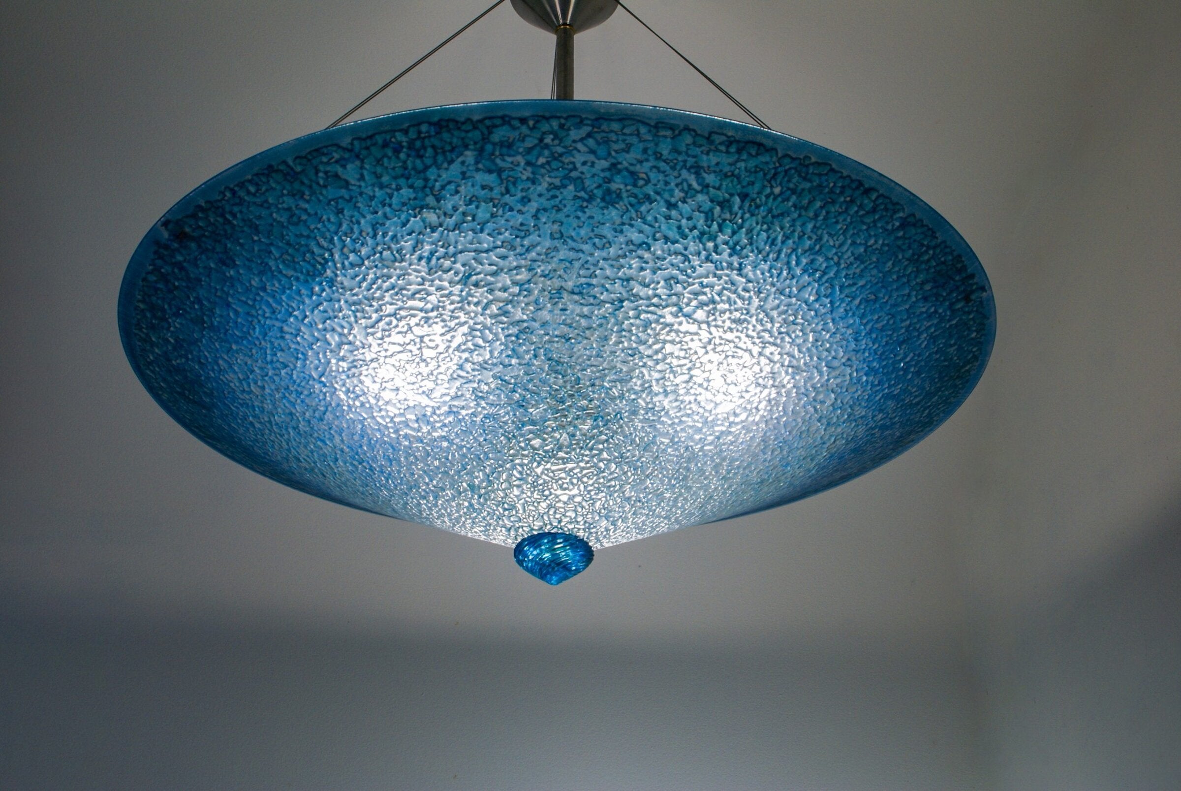 Deep Aqua Fade Pendant Chandelier