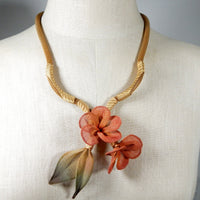 Plumeria Cluster Necklace