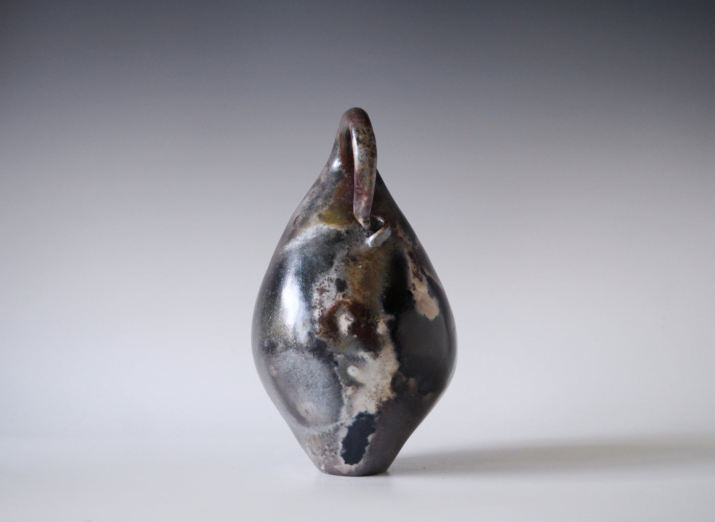 Handmade Pit Raku Vessel