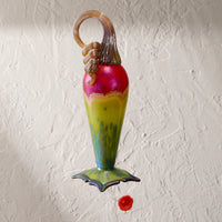 Red Top Lime Hummingbird Feeder