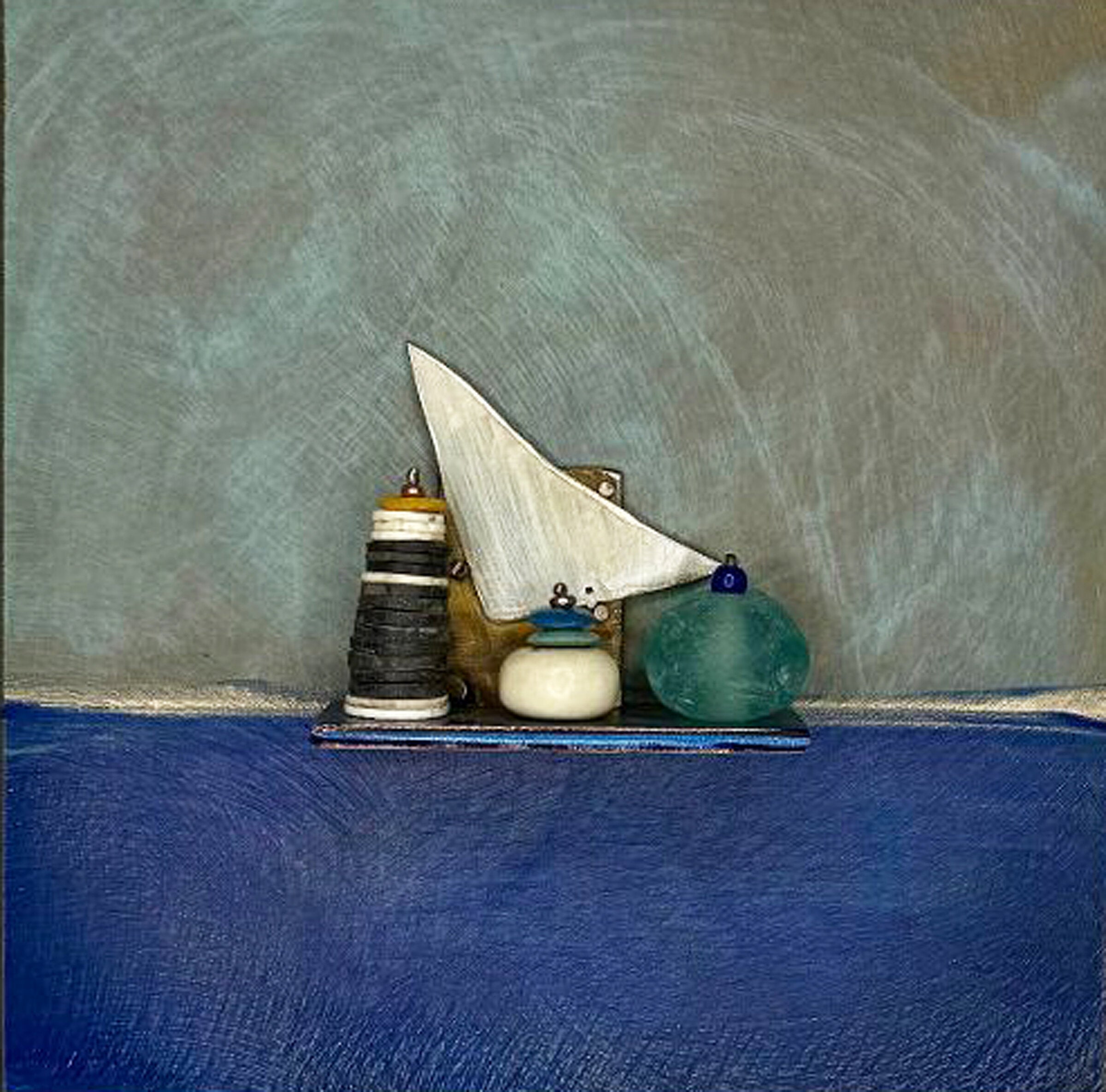Bronze Still Life in Green and Blue 15