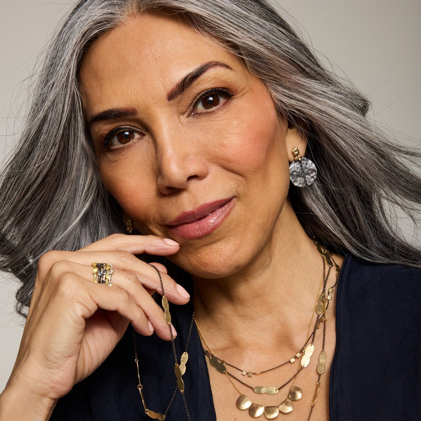 Floral Stacking Ring Set