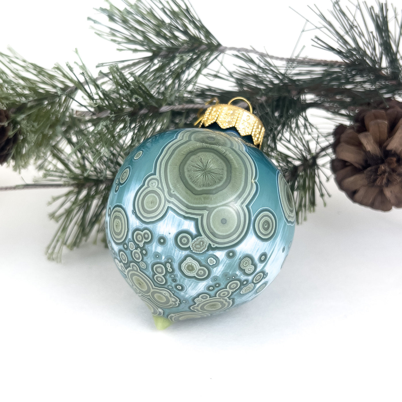 Crystalline Bauble Ornament, Jade