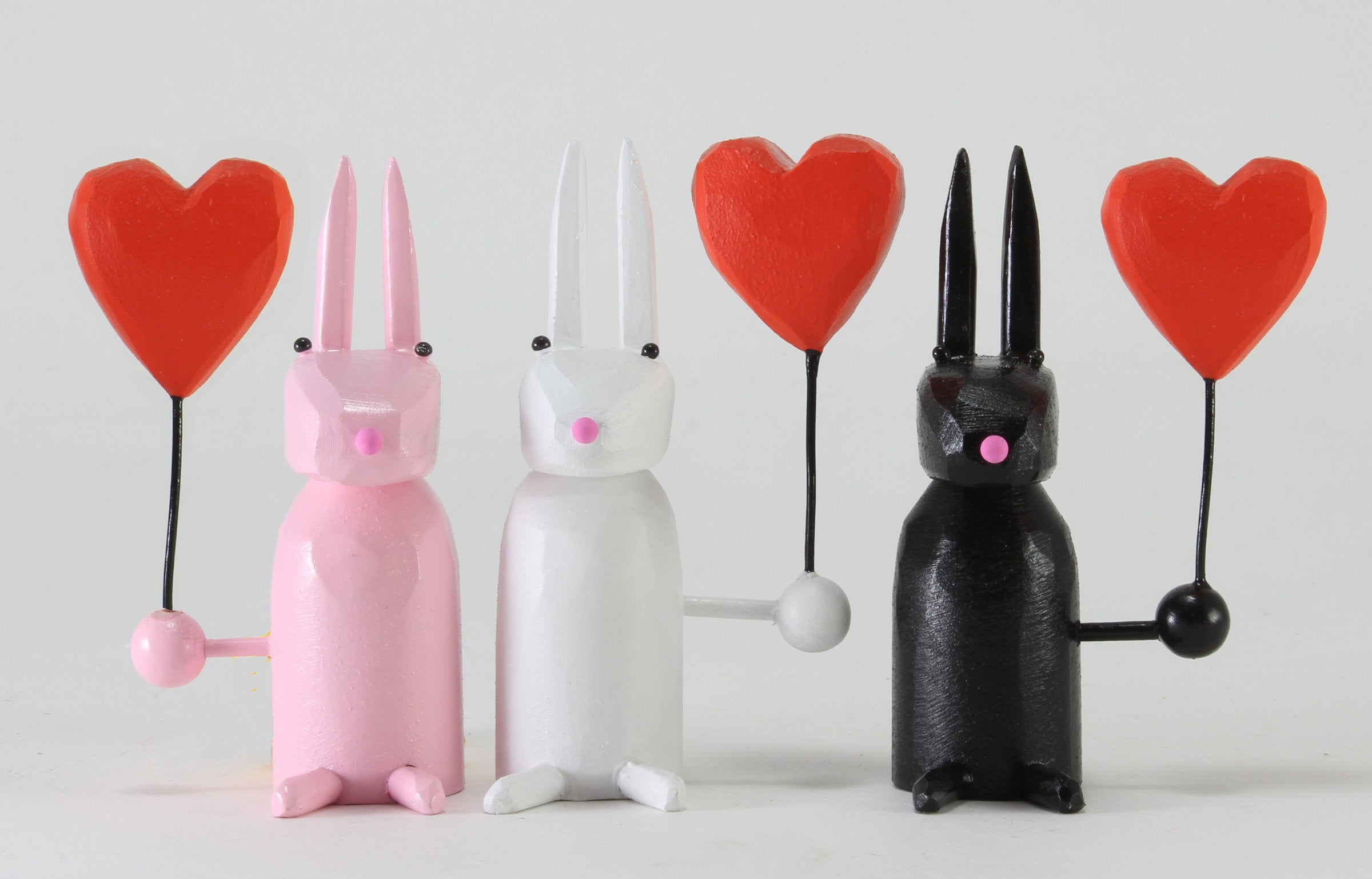 Bunny with Heart Balloon