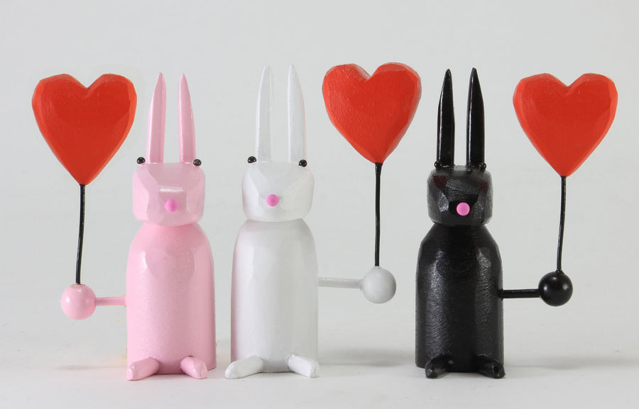 Bunny with Heart Balloon