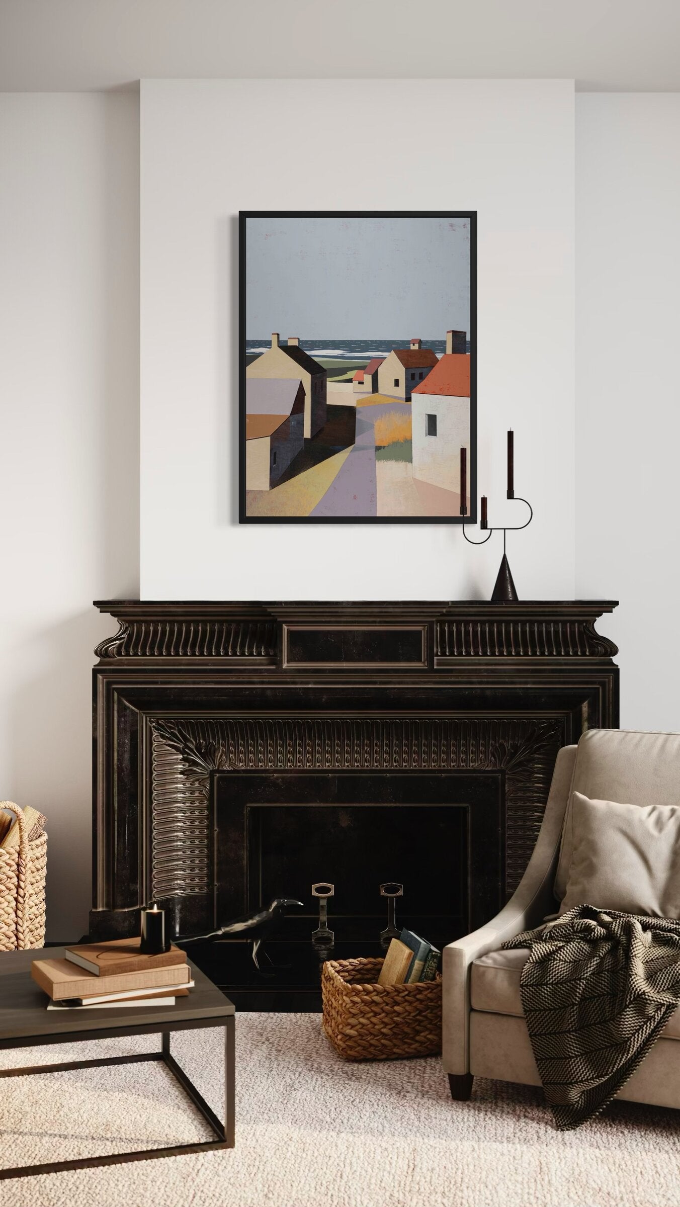 print on canvas framed